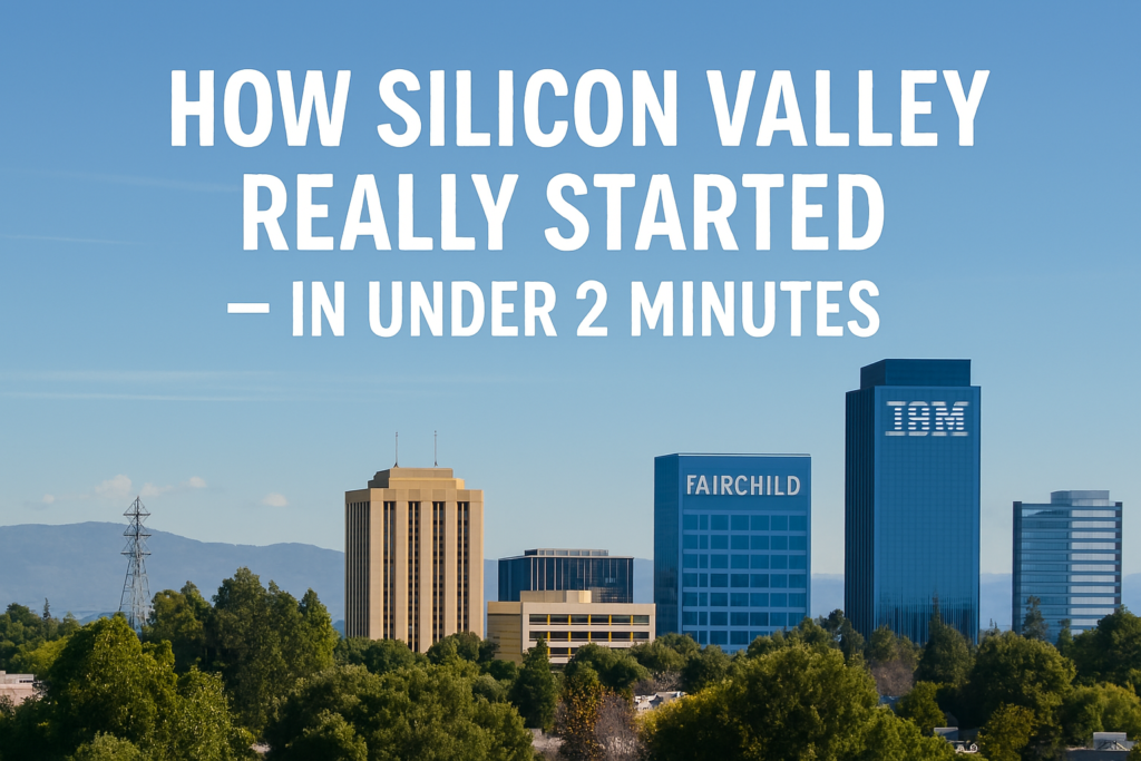 How Silicon Valley Really Started — In Under 2 Minutes